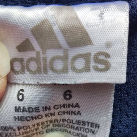 Adidas sweatpants boys' size 6 Dark Blue 3/4 Leg - Picture 7 of 8